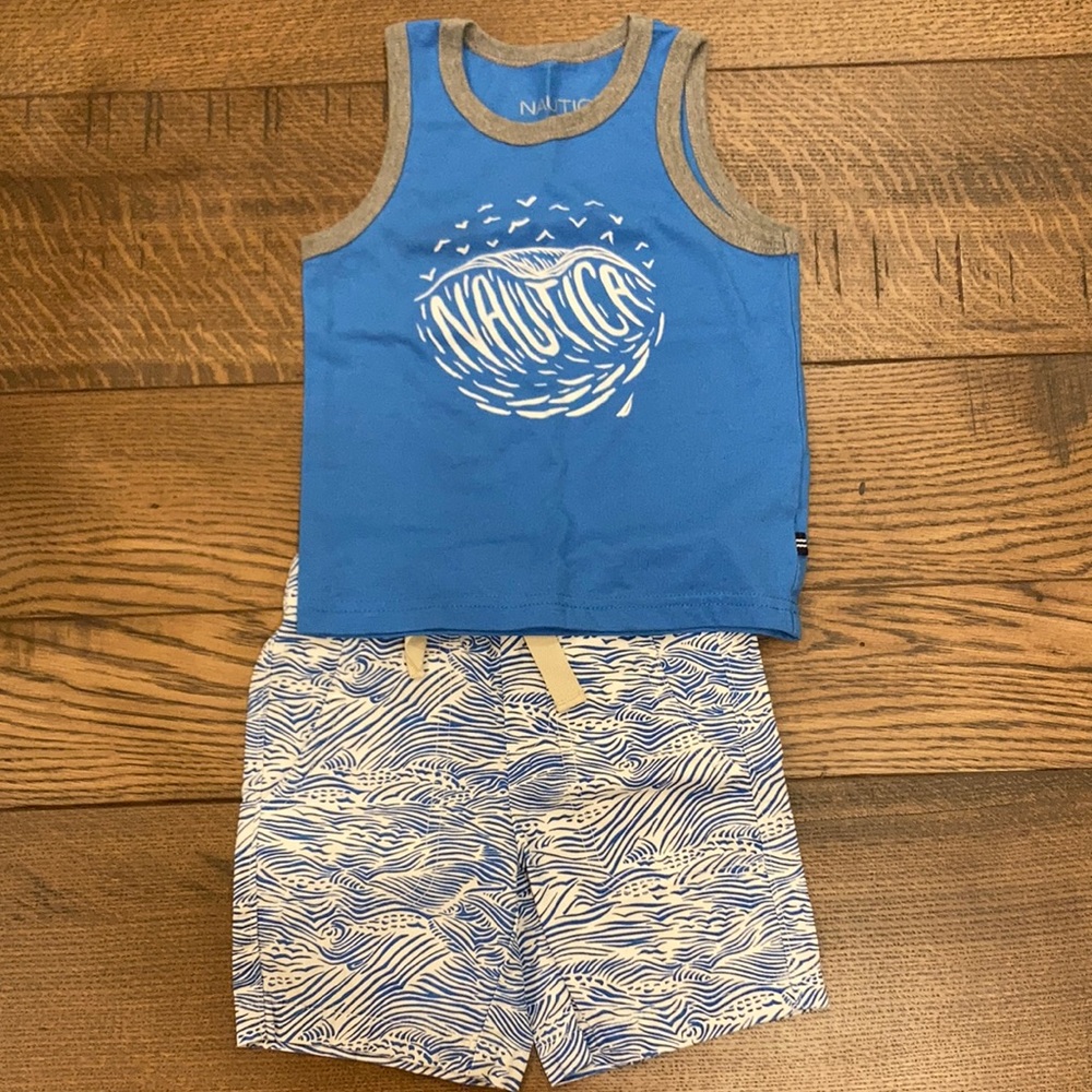 2T Nautica Tank & Shorts Outfit